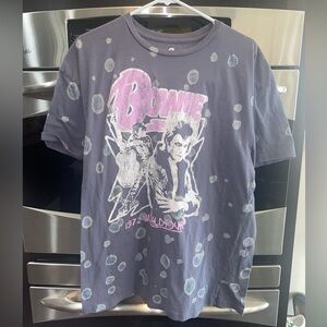 Hybrid Apparel Gray Bowie Graphic Tee